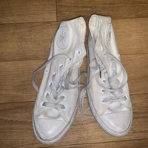 All white converse